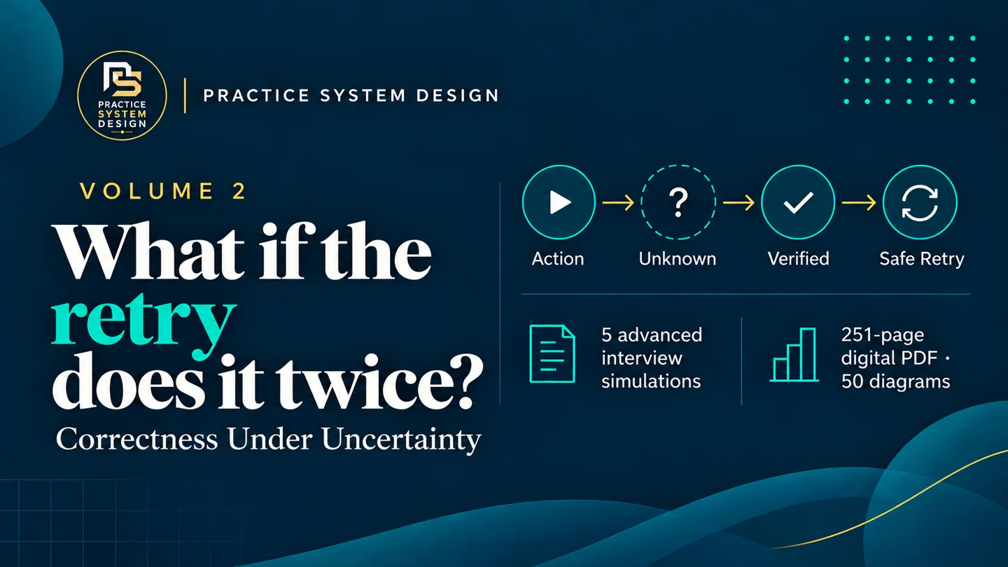 Cover of Practice System Design Volume 2 — Correctness Under Uncertainty.